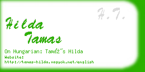 hilda tamas business card